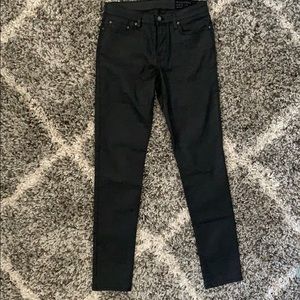 All Saints black jeans sz 28 (leather feel)